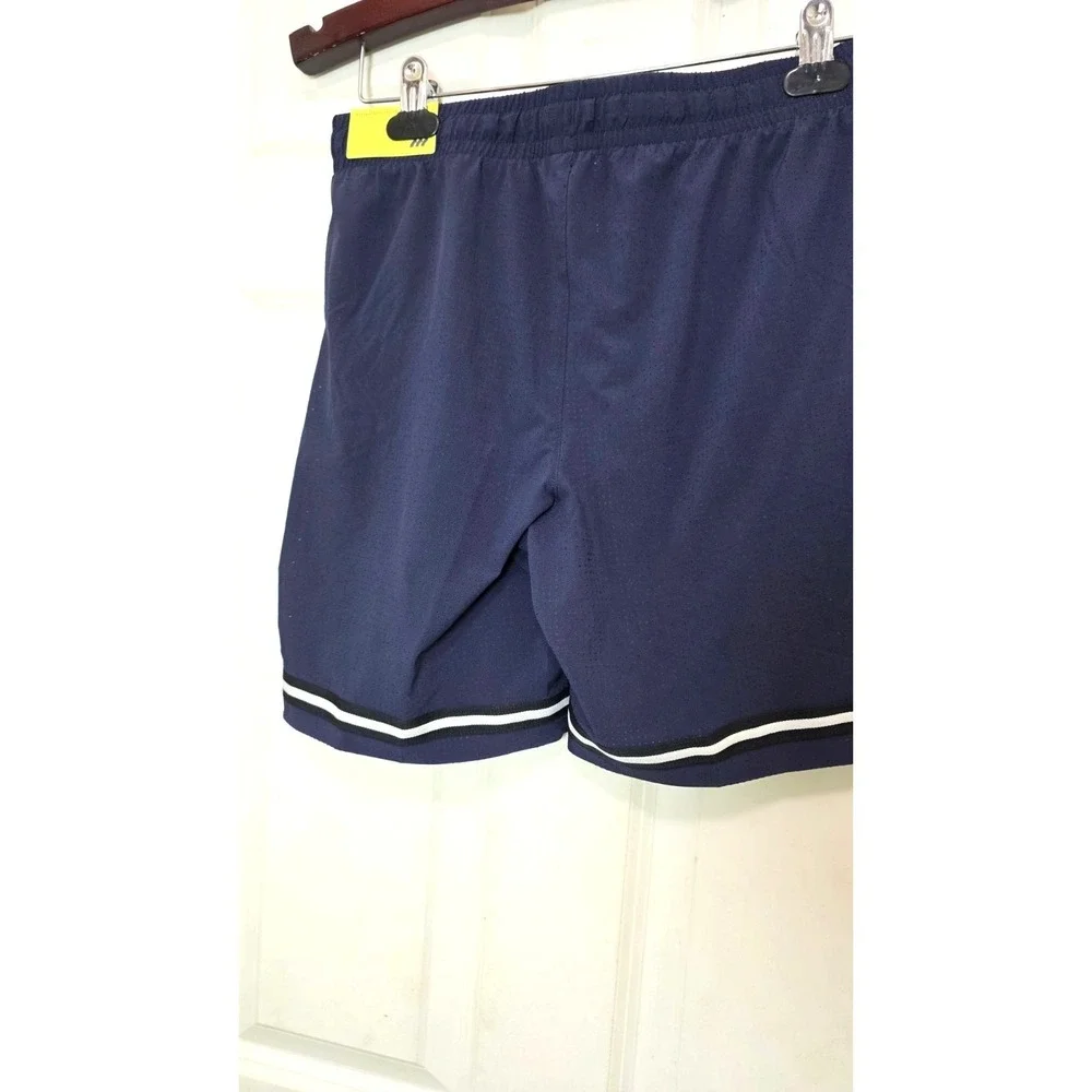 All In Motion kid Navy Athletic Shorts XL Breathable Mesh Fabric Elastic Waistba